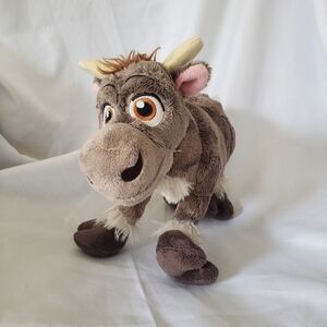 Disney Frozen Sven Stuffed Animal Plush Toy Reindeer Genuine Original 12-inch